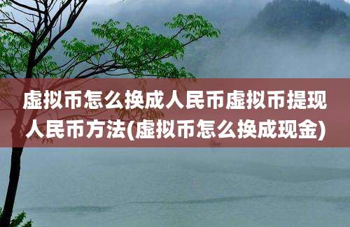 虚拟币怎么换成人民币虚拟币提现人民币方法(虚拟币怎么换成现金)