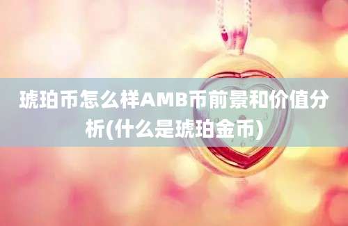 琥珀币怎么样AMB币前景和价值分析(什么是琥珀金币)