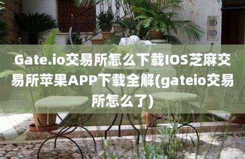 Gate.io交易所怎么下载IOS芝麻交易所苹果APP下载全解(gateio交易所怎么了)