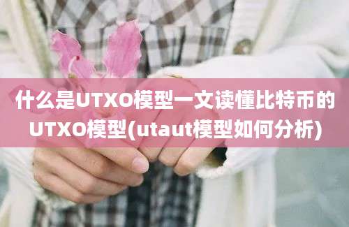 什么是UTXO模型一文读懂比特币的UTXO模型(utaut模型如何分析)