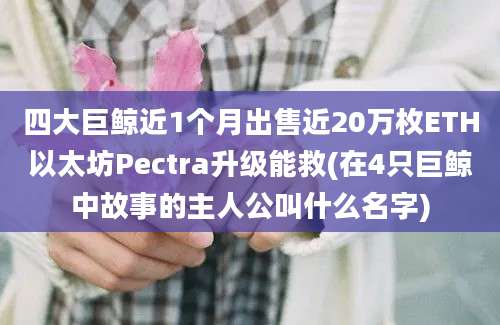 四大巨鲸近1个月出售近20万枚ETH以太坊Pectra升级能救(在4只巨鲸中故事的主人公叫什么名字)