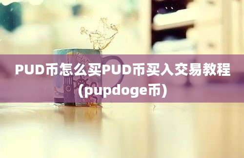 PUD币怎么买PUD币买入交易教程(pupdoge币)