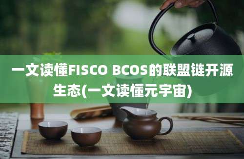 一文读懂FISCO BCOS的联盟链开源生态(一文读懂元宇宙)