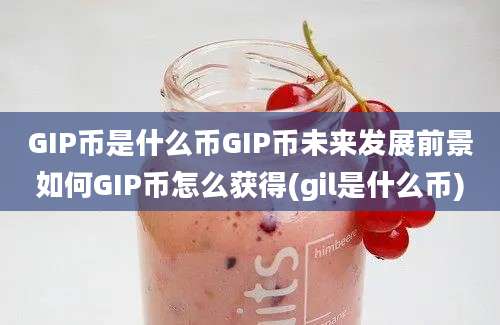 GIP币是什么币GIP币未来发展前景如何GIP币怎么获得(gil是什么币)