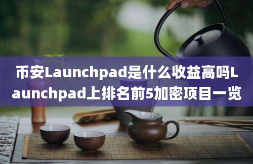 币安Launchpad是什么收益高吗Launchpad上排名前5加密项目一览