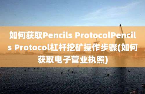 如何获取Pencils ProtocolPencils Protocol杠杆挖矿操作步骤(如何获取电子营业执照)