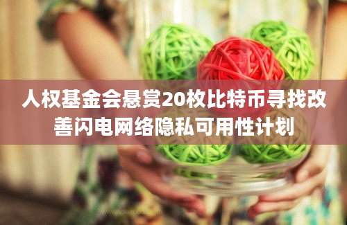 人权基金会悬赏20枚比特币寻找改善闪电网络隐私可用性计划