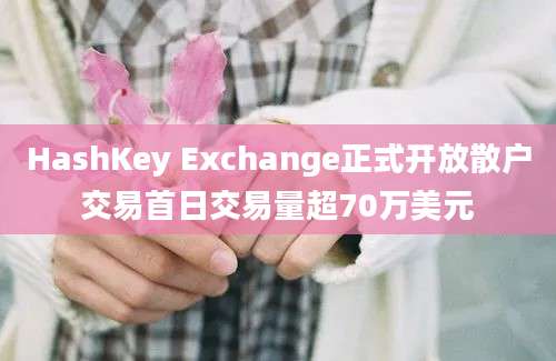 HashKey Exchange正式开放散户交易首日交易量超70万美元