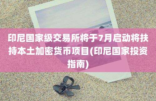 印尼国家级交易所将于7月启动将扶持本土加密货币项目(印尼国家投资指南)