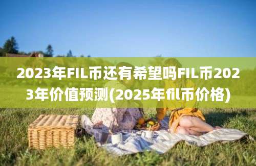 2023年FIL币还有希望吗FIL币2023年价值预测(2025年fil币价格)