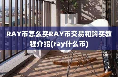 RAY币怎么买RAY币交易和购买教程介绍(ray什么币)