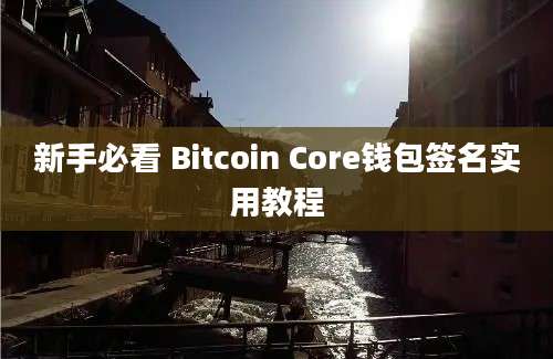 新手必看 Bitcoin Core钱包签名实用教程