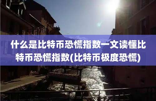 什么是比特币恐慌指数一文读懂比特币恐慌指数(比特币极度恐慌)