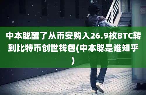 中本聪醒了从币安购入26.9枚BTC转到比特币创世钱包(中本聪是谁知乎)