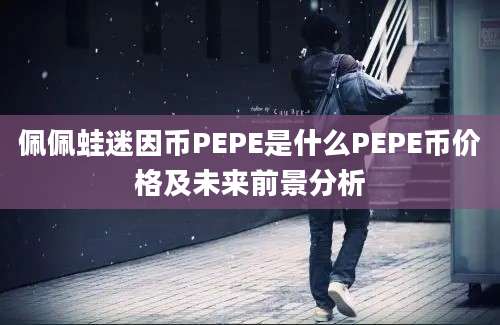 佩佩蛙迷因币PEPE是什么PEPE币价格及未来前景分析