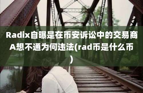 Radix自曝是在币安诉讼中的交易商A想不通为何违法(rad币是什么币)