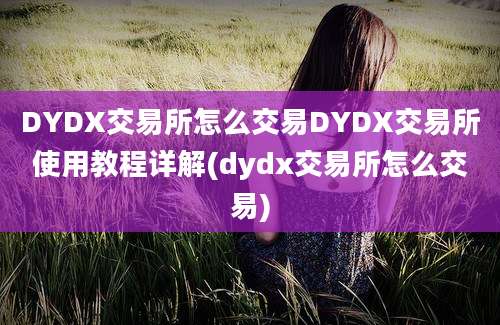 DYDX交易所怎么交易DYDX交易所使用教程详解(dydx交易所怎么交易)