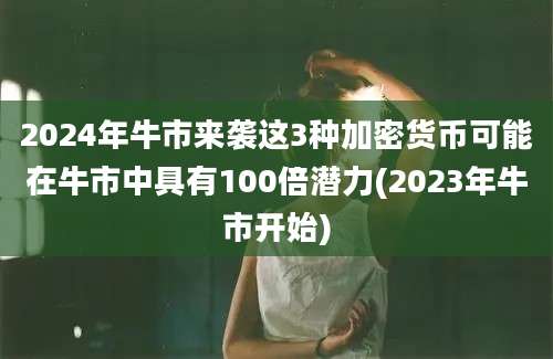 2024年牛市来袭这3种加密货币可能在牛市中具有100倍潜力(2023年牛市开始)