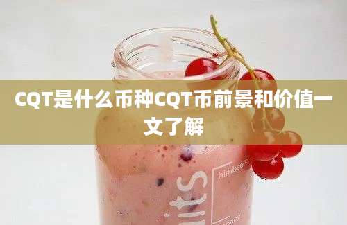 CQT是什么币种CQT币前景和价值一文了解