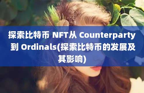 探索比特币 NFT从 Counterparty 到 Ordinals(探索比特币的发展及其影响)