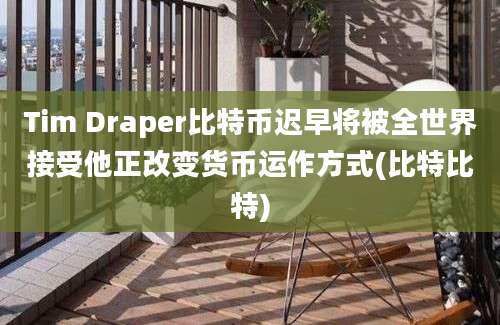 Tim Draper比特币迟早将被全世界接受他正改变货币运作方式(比特比特)