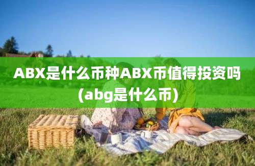 ABX是什么币种ABX币值得投资吗(abg是什么币)