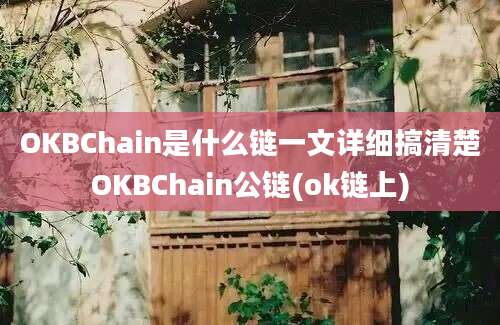 OKBChain是什么链一文详细搞清楚OKBChain公链(ok链上)