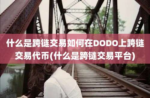 什么是跨链交易如何在DODO上跨链交易代币(什么是跨链交易平台)