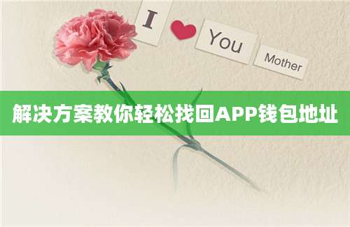 解决方案教你轻松找回APP钱包地址