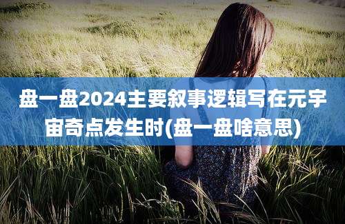 盘一盘2024主要叙事逻辑写在元宇宙奇点发生时(盘一盘啥意思)