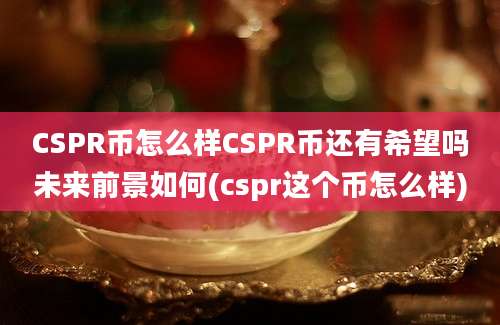 CSPR币怎么样CSPR币还有希望吗未来前景如何(cspr这个币怎么样)