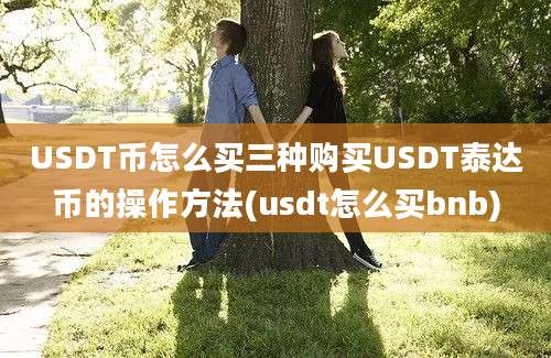 USDT币怎么买三种购买USDT泰达币的操作方法(usdt怎么买bnb)