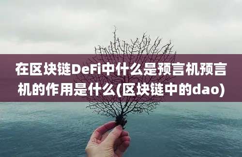 在区块链DeFi中什么是预言机预言机的作用是什么(区块链中的dao)