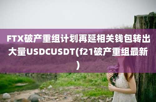 FTX破产重组计划再延相关钱包转出大量USDCUSDT(f21破产重组最新)