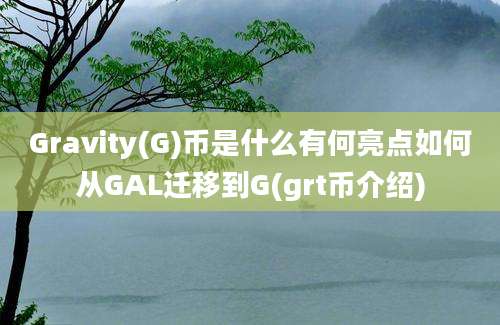 Gravity(G)币是什么有何亮点如何从GAL迁移到G(grt币介绍)