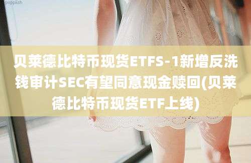 贝莱德比特币现货ETFS-1新增反洗钱审计SEC有望同意现金赎回(贝莱德比特币现货ETF上线)