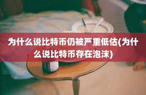 为什么说比特币仍被严重低估(为什么说比特币存在泡沫)