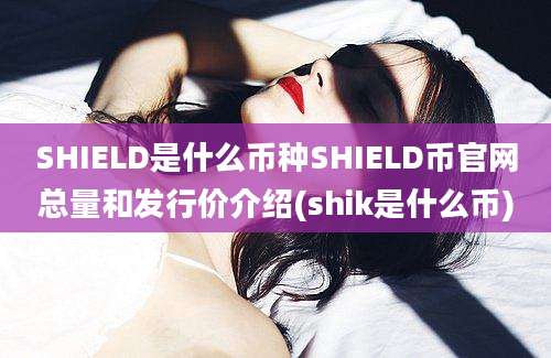 SHIELD是什么币种SHIELD币官网总量和发行价介绍(shik是什么币)