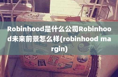 Robinhood是什么公司Robinhood未来前景怎么样(robinhood margin)