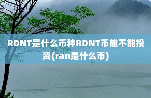 RDNT是什么币种RDNT币能不能投资(ran是什么币)