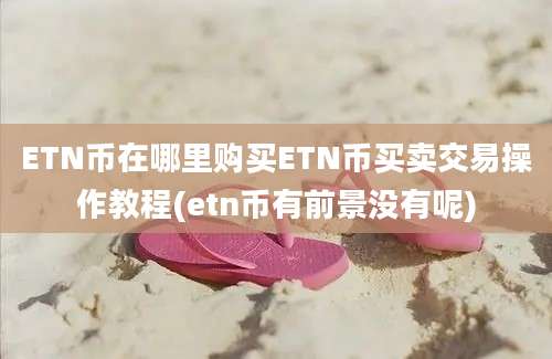 ETN币在哪里购买ETN币买卖交易操作教程(etn币有前景没有呢)