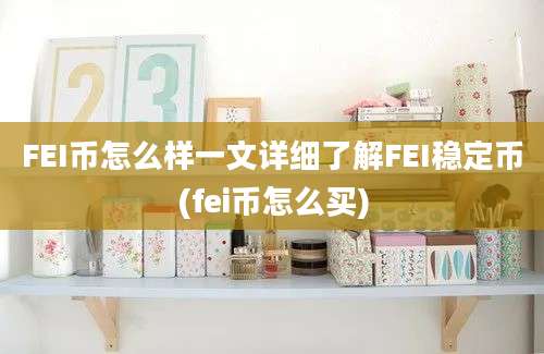 FEI币怎么样一文详细了解FEI稳定币(fei币怎么买)