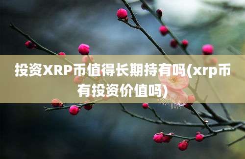 投资XRP币值得长期持有吗(xrp币有投资价值吗)