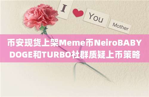 币安现货上架Meme币NeiroBABYDOGE和TURBO社群质疑上币策略