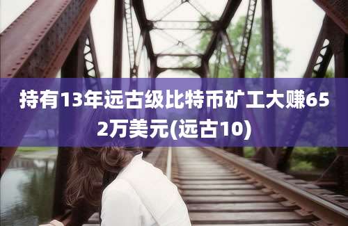 持有13年远古级比特币矿工大赚652万美元(远古10)