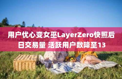 用户忧心变女巫LayerZero快照后日交易量 活跃用户数降至13