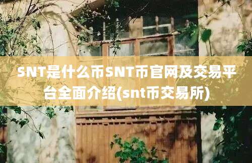 SNT是什么币SNT币官网及交易平台全面介绍(snt币交易所)