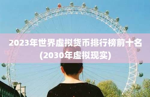 2023年世界虚拟货币排行榜前十名(2030年虚拟现实)