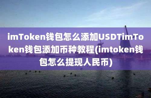 imToken钱包怎么添加USDTimToken钱包添加币种教程(imtoken钱包怎么提现人民币)