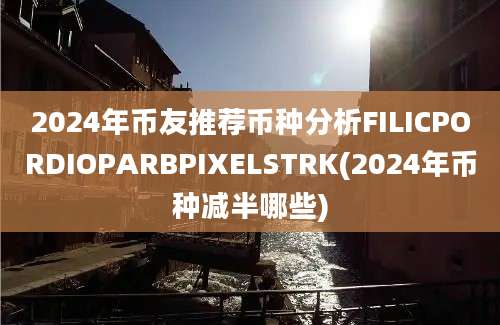 2024年币友推荐币种分析FILICPORDIOPARBPIXELSTRK(2024年币种减半哪些)